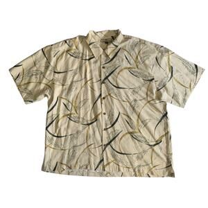 Tommy Bahama Men's Size 2XL Short Sleeve Button Up Hawaian Silk Shirt